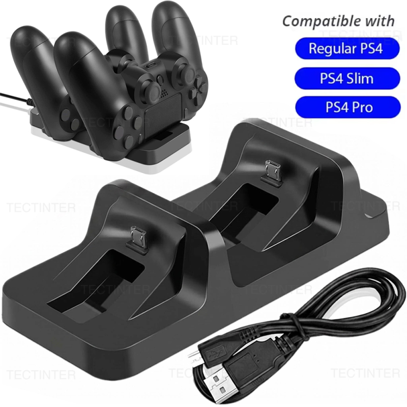 Esports Gaming Station - Двойная зарядная док-станция для контроллера PS4,