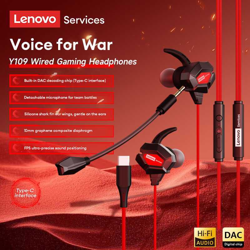 Esports Gaming Headset - Проводная игровая гарнитура Lenovo Y109 с